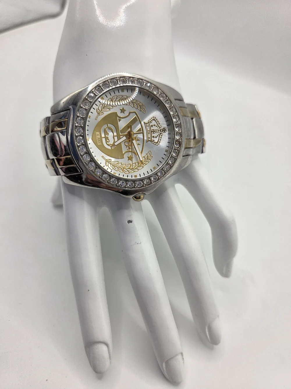 Marc Ecko Two Tone Swarovski Crystal Encore Oz Men's Bracelet Watch